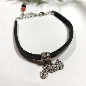 ✔️✔️Leather Motorcycle Charm Bracelet